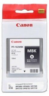 Cartridge Canon PFI-102MBK matná černá