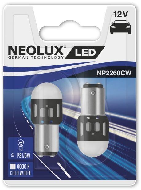 LED autožárovka NEOLUX LED "P21/5W" 6000K, 12V, BAY15d