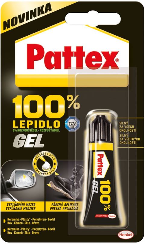 Lepidlo PATTEX 100 %, univerzální kutilské lepidlo 8 g