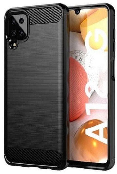 Kryt na mobil TopQ Samsung A12 silikon černý 55718