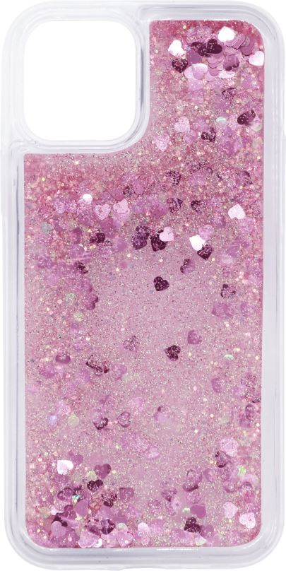 Kryt na mobil iWill Glitter Liquid Heart Case pro Apple iPhone 12 Pro Max