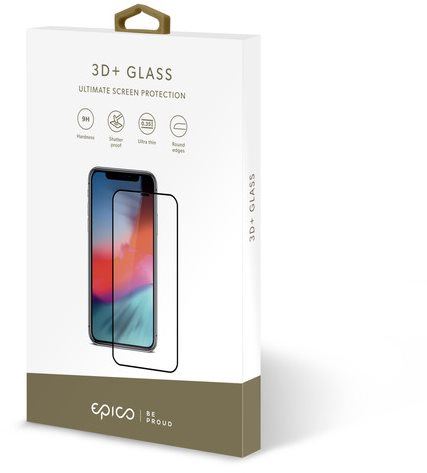 Ochranné sklo Epico 3D+ iPhone 6/6S/7/8/SE 2020 černé