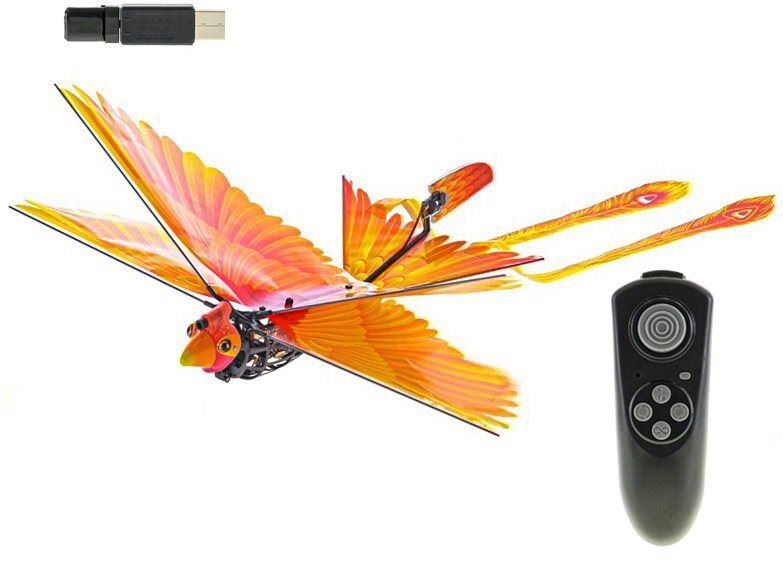 RC model R/C Go Go Bird létající 18cm, na baterie s USB, 2,4GHz