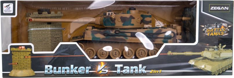 Tank na dálkové ovládání Tank RC + bunkr