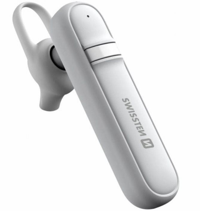 HandsFree Swissten Caller Bluetooth headset bílý