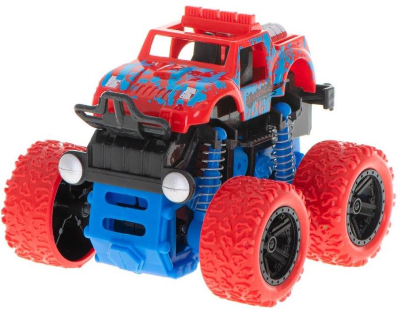 Auto KIK Terénní auto Monster Truck 1:36 červenomodré