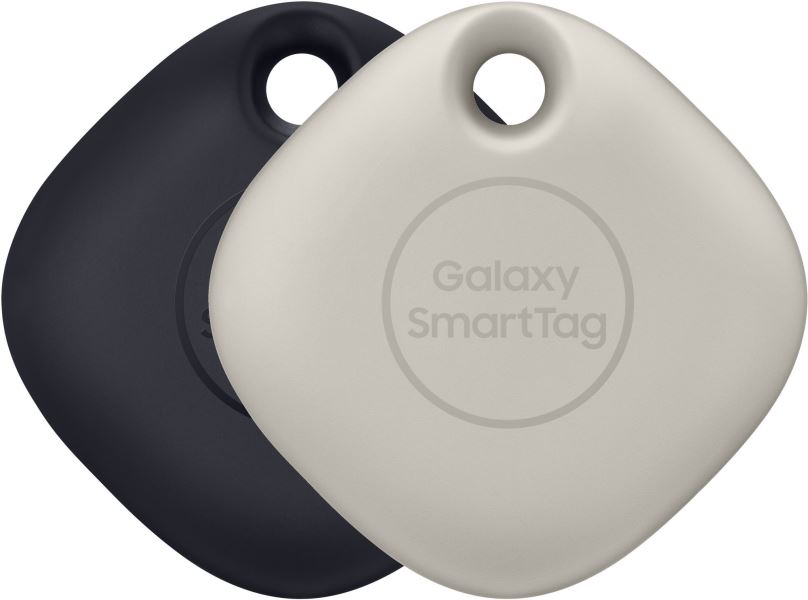 Bluetooth lokalizační čip Samsung Chytrý přívěsek Galaxy SmartTag (balení 2 ks) černá & oatmeal