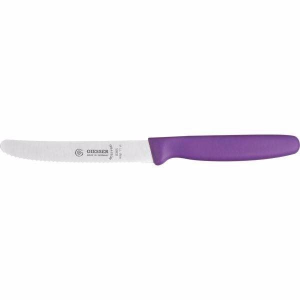 Kuchyňský nůž Giesser messer Nůž univerzální 11 cm fialový