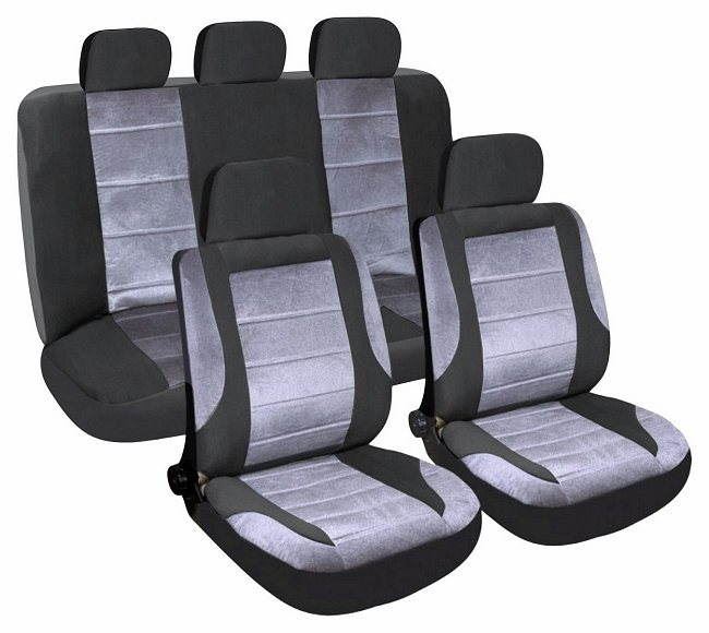 Autopotahy Potahy sedadel sada 9ks DELUXE vhodné pro boční Airbag