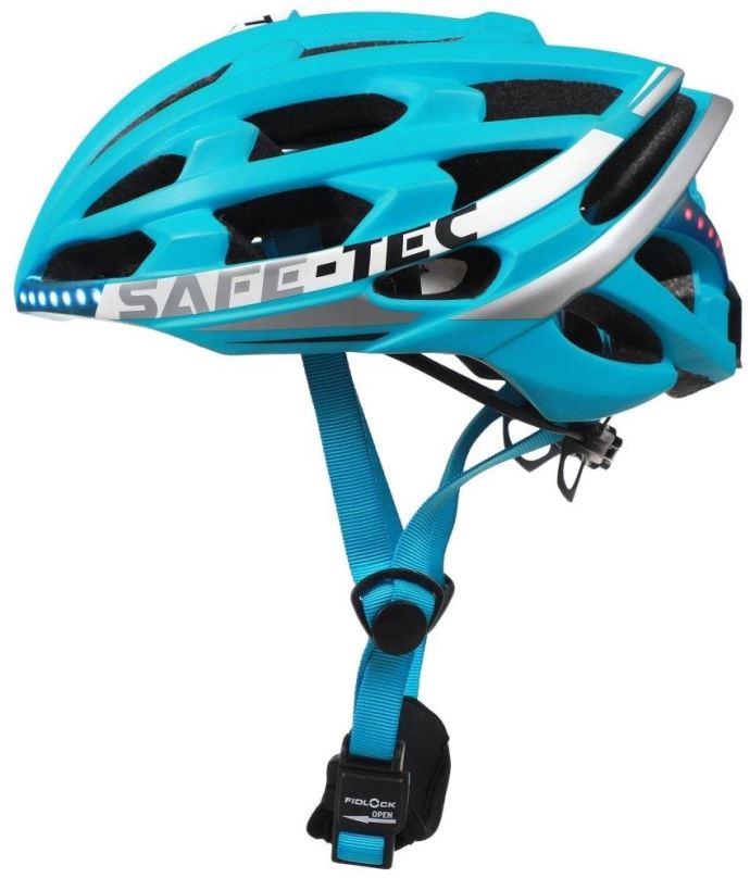 Helma na kolo Varnet Safe-Tec TYR 2 Turquoise M (55cm - 58cm)