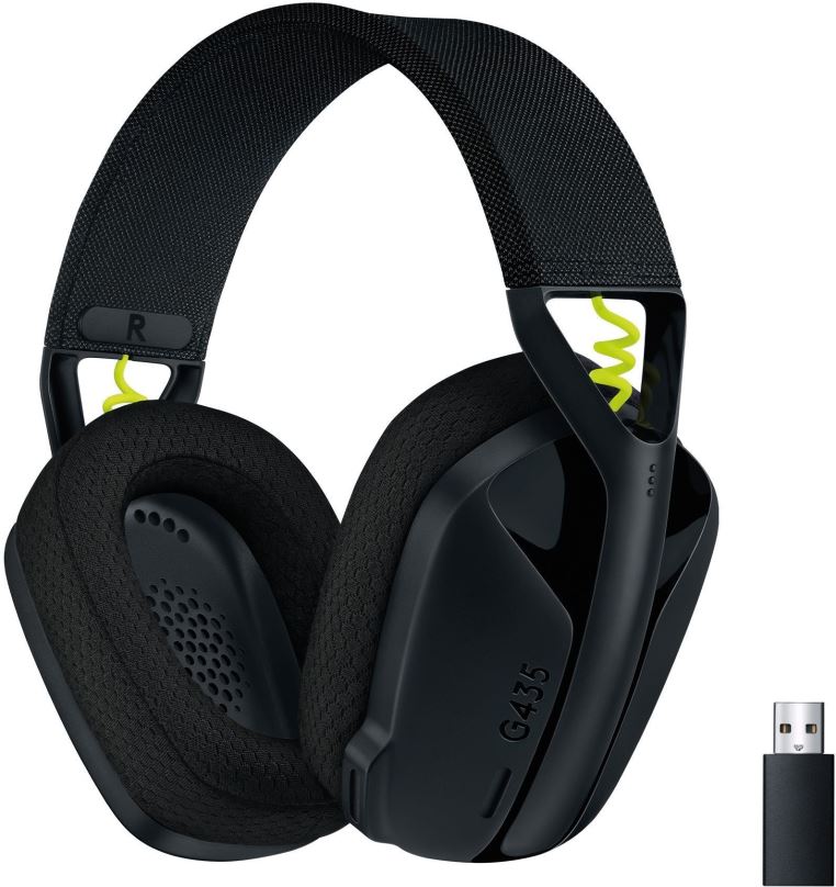 Herní sluchátka Logitech G435 LIGHTSPEED Wless Gaming Headset černá