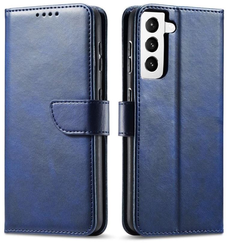 Pouzdro na mobil Magnet knížkové pouzdro na Samsung Galaxy S21 FE, modré