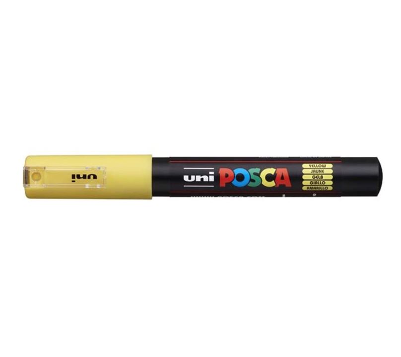 POSCA akrylový popisovač PC-1M, 0,7-1 mm Barva: Žlutá