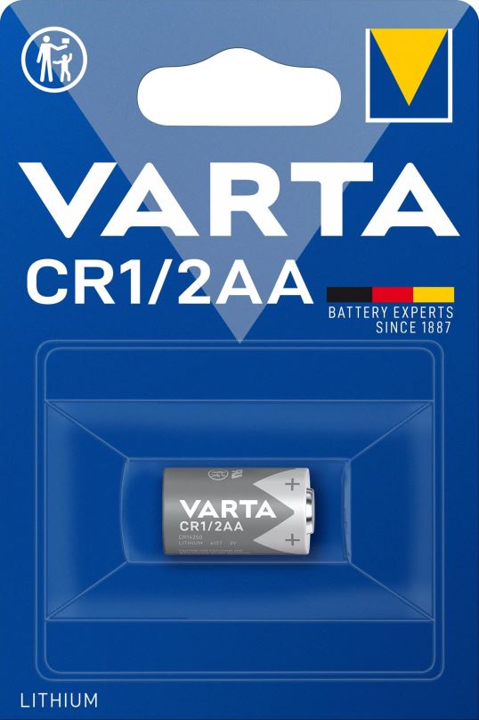 Knoflíková baterie VARTA speciální lithiová baterie CR 1/2 AA 1ks