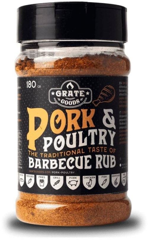 BBQ koření Pork & Poultry Barbecue 180g  GrateGoods