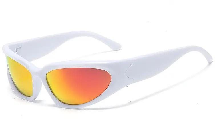 Brýle VeyRey Unisex sportovní sluneční brýle steampunk, Gezrel, bílá, uni