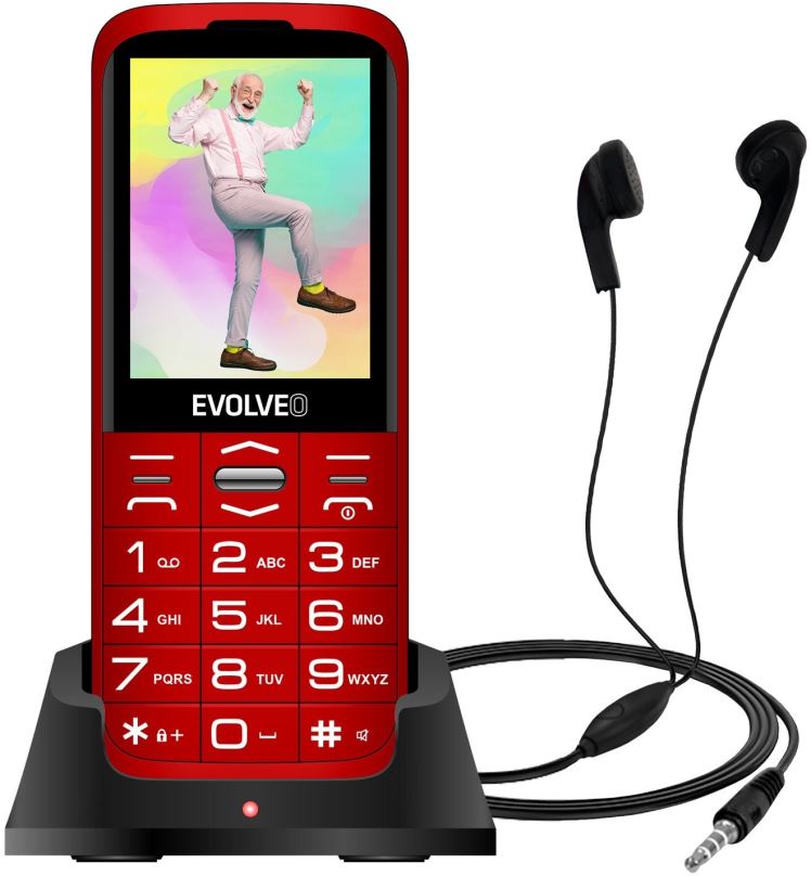 Mobilní telefon EVOLVEO EasyPhone XO červený