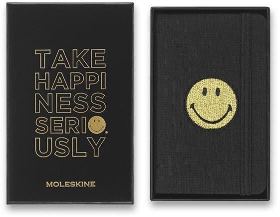 Zápisník Moleskine Smiley XS, tvrdé desky, čistý