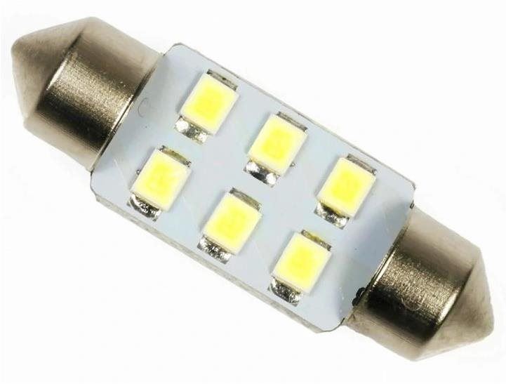 LED autožárovka Rabel 31 mm 6 smd C3W C5W C10W SV8,5 bílá