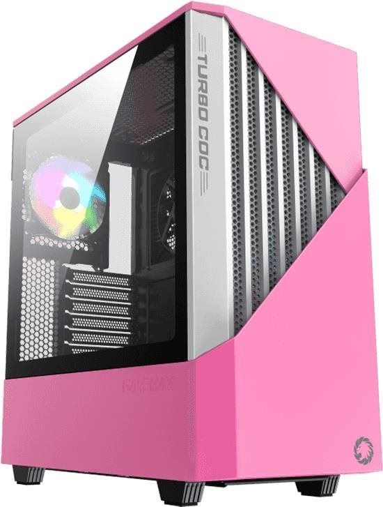 Počítačová skříň GameMax Contac COC White/Pink