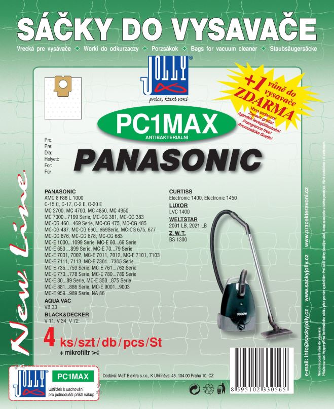 Sáčky do vysavače Sáčky do vysavače PC1 MAX - textilní