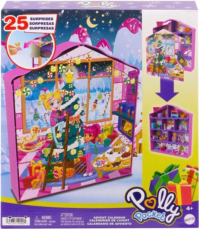 Mattel Polly Pocket Adventní kalendář 2023 Perníková chaloupka, HKW16