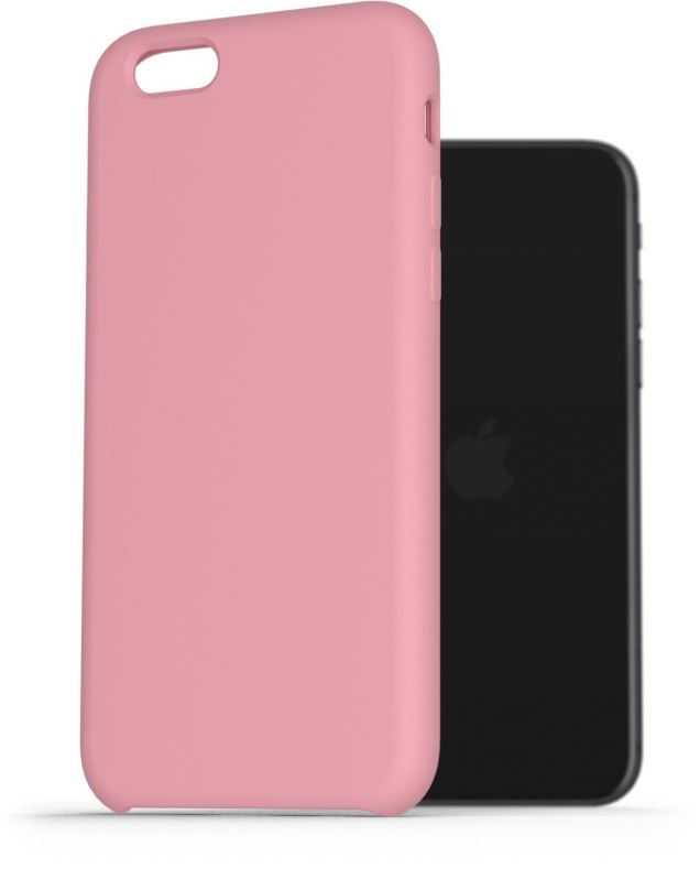 Kryt na mobil AlzaGuard Premium Liquid Silicone Case pro iPhone 7 / 8 / SE 2020 / SE 2022 růžové