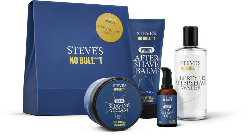 Pánská kosmetická sada STEVES No Bull***t Shaving Box Liberty 142 350 ml