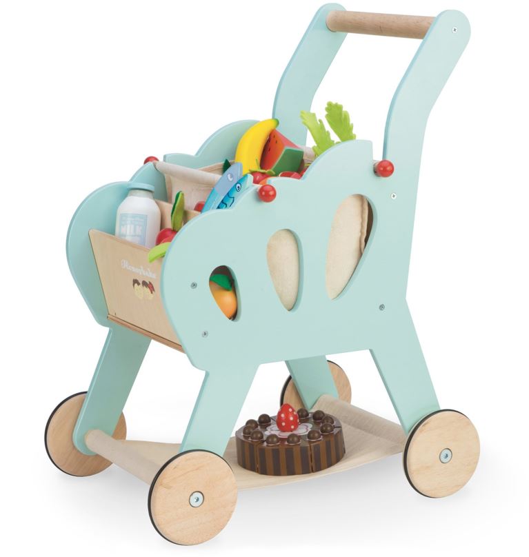 Dětský nákupní košík Le Toy Van Nákupní košík s příslušenstvím