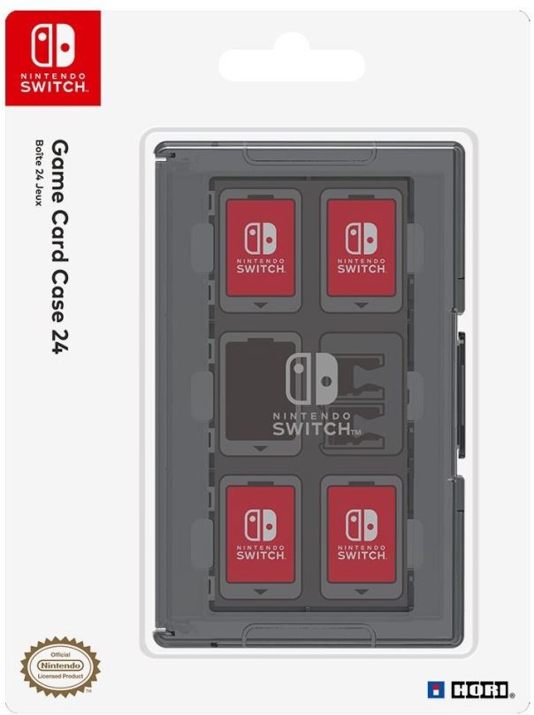 Obal na Nintendo Switch Hori Game Card Case 24 Black - Nintendo Switch