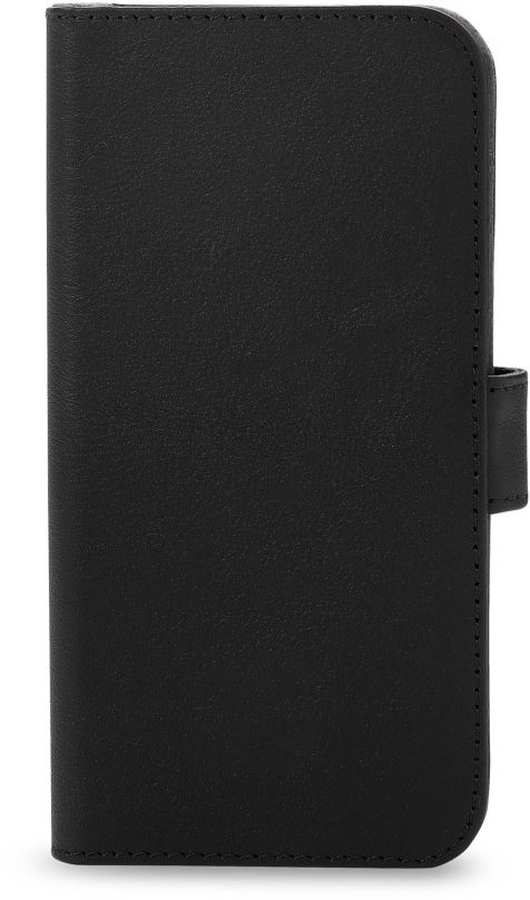 Pouzdro na mobil Decoded Leather Detachable Wallet Black iPhone SE/8/7