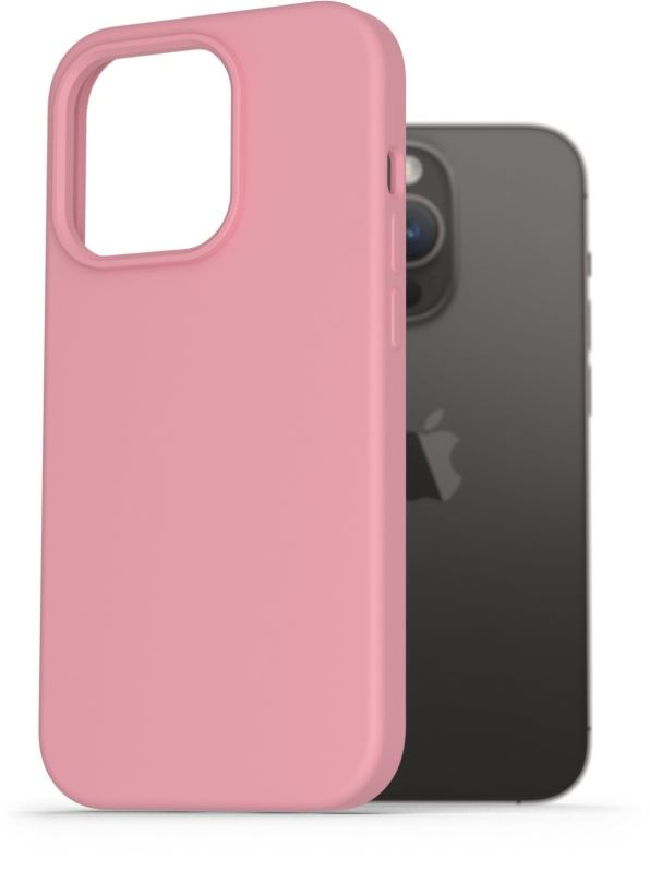 Kryt na mobil AlzaGuard Premium Liquid Silicone Case pro iPhone 14 Pro růžové