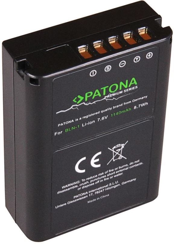 Baterie pro fotoaparát PATONA pro Olympus PS-BLN1 1140mAh Li-Ion 7,6V