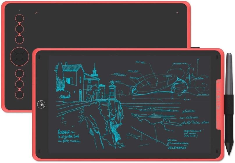Grafický tablet Huion Inspiroy Ink H320M – Coral Red