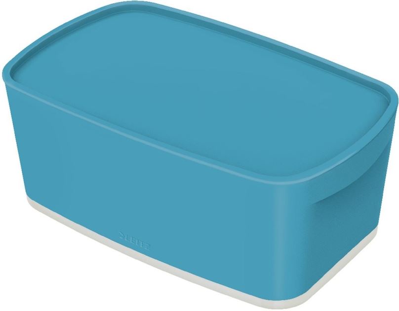 Úložný box Leitz Cosy MyBox úložný box s víkem, velikost S, modrý, 5l