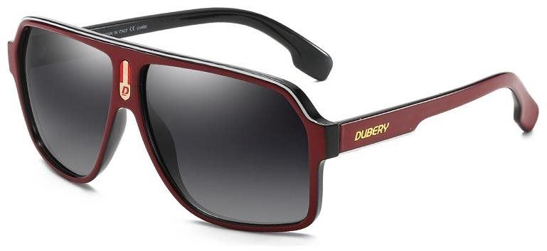 Sluneční brýle DUBERY Alpine 2 Black Red / Gray