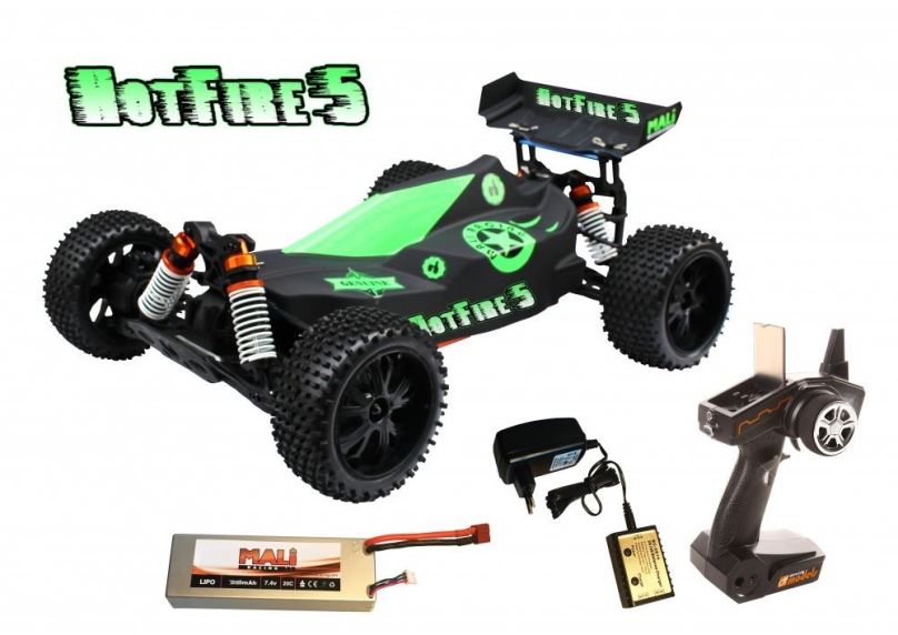 RC auto Hot Fire Buggy 5, 1:10 XL Brushless RTR Waterproof