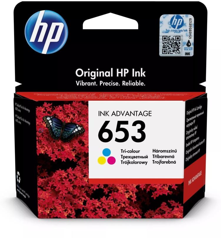 Cartridge HP 3YM74AE č. 653 barevná