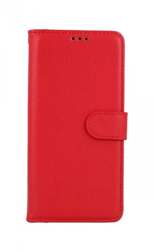 Pouzdro na mobil TopQ Xiaomi Redmi Note 10 Pro knížkové červené s přezkou 59860