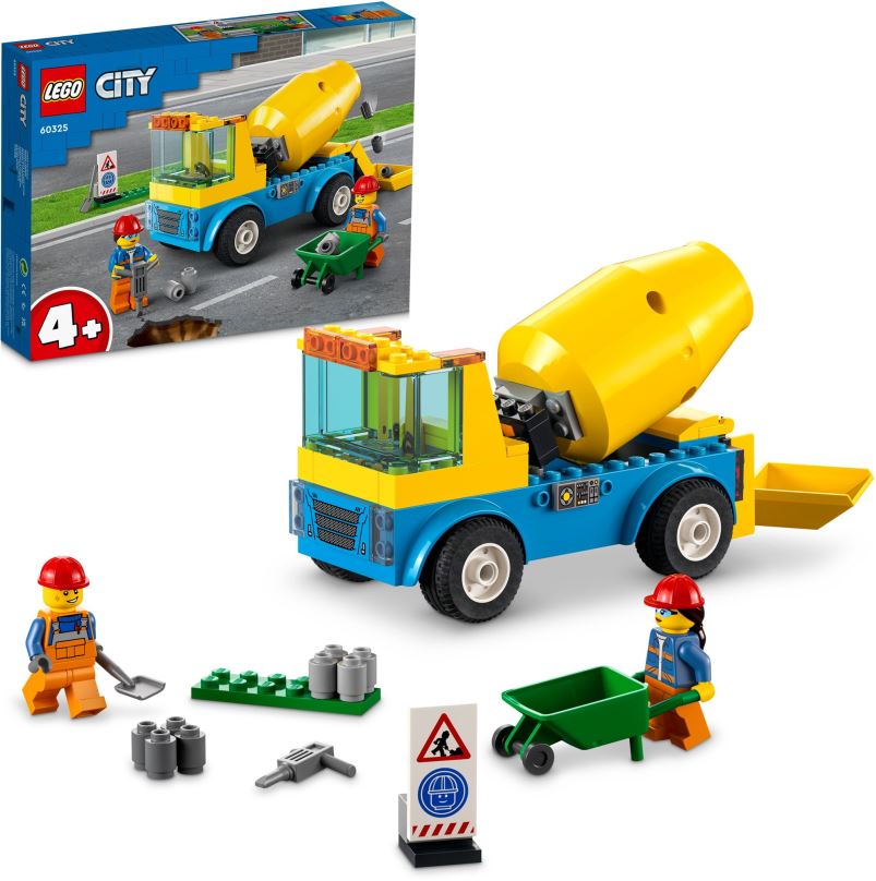 LEGO stavebnice LEGO® City 60325  Náklaďák s míchačkou na beton