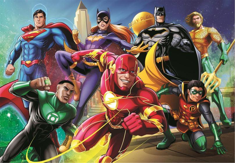 CLEMENTONI Puzzle DC Comics: Liga spravedlonosti 104 dílků