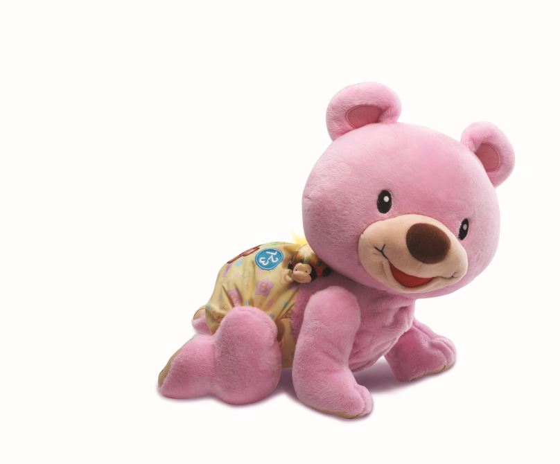 Interaktivní hračka Vtech Lezoucí medvídek růžový CZ