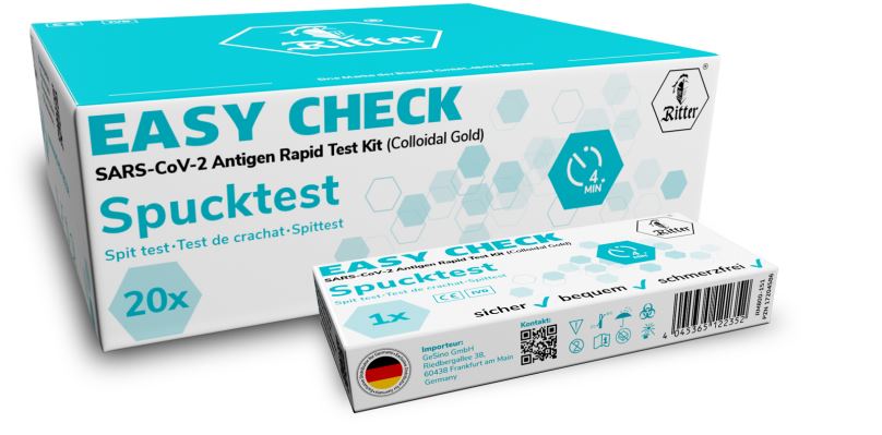 Ritter antigenní test COVID-19 (SARS-CoV-2) Antigen Rapid Test Kit, CERTIFIKOVANÝ- 20ks