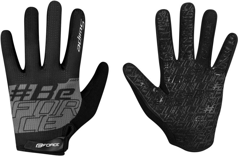 Cyklistické rukavice Force MTB SWIPE, černo-šedé XL