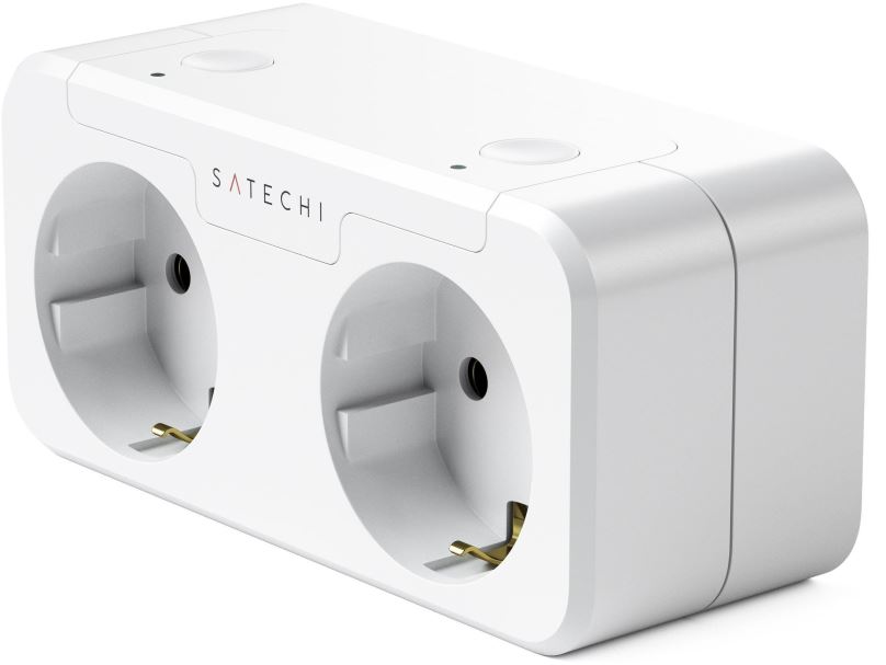 Chytrá zásuvka Satechi Apple Homekit Dual Smart Outlet (EU) - White