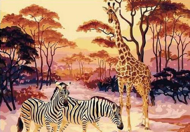 Malování podle čísel Gaira Safari M1507
