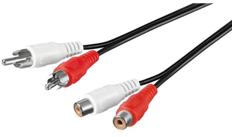 Audio kabel PremiumCord 2x cinch (M) - 2x cinch (F) 10m