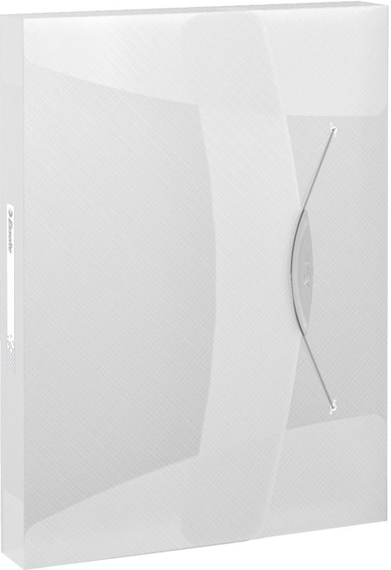 Desky na dokumenty ESSELTE VIVIDA A4 s gumičkou, transparentní bílá