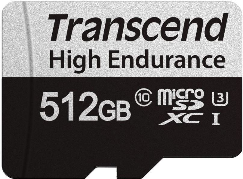 Paměťová karta Transcend microSDXC 512GB 350V + SD adaptér