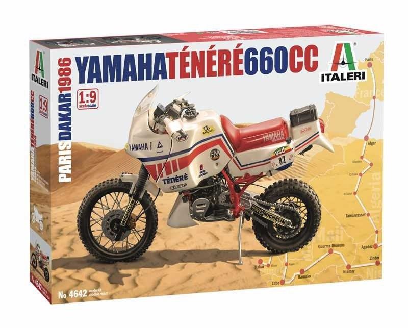 Plastikový model Model Kit motorka 4642 - Yamaha Tenere 660 cc Paris Dakar 1986